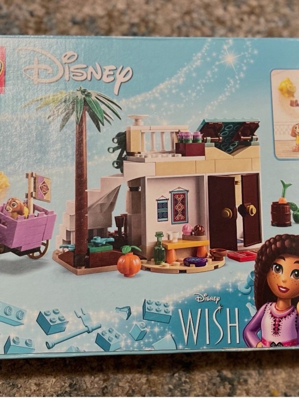 Disney Wish Seaside Cottage Playset - White, Tan, Brown, Green, Purple